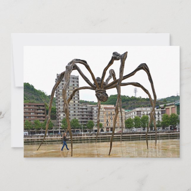 Convite "A menina e a aranha." Fantasia. (Frente)