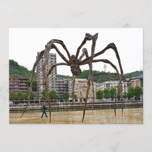 Convite "A menina e a aranha." Fantasia.