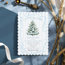 A Merry Little Blue Christmas Baby Shower