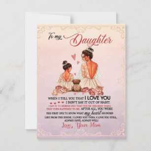 Convite À Minha Filha Presente, Filha E Mãe, Carta De Am