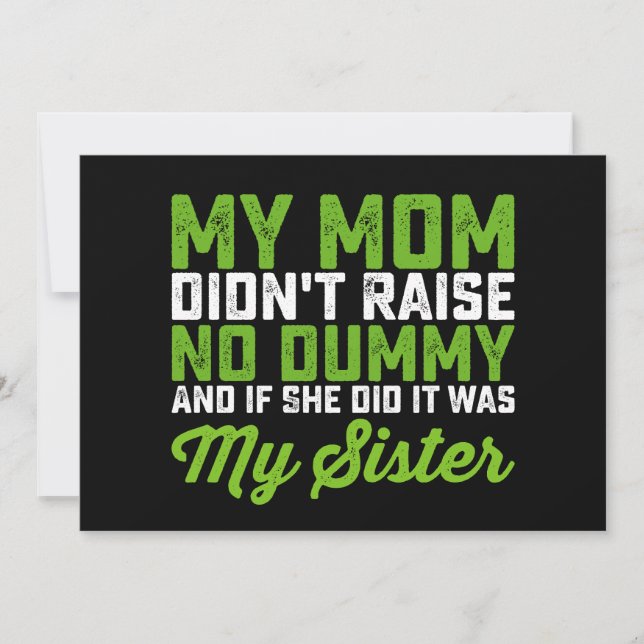 Convite A minha mãe não criou a minha irmã mais engraçada  (Frente)