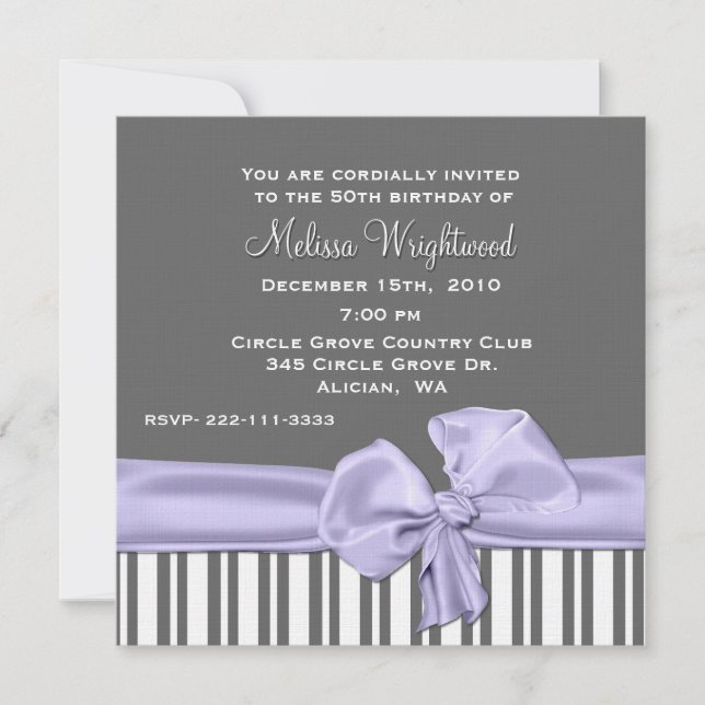 Convite à moda do aniversário das cinzas e da (Frente)