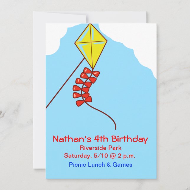 Convite A mosca vinda um papagaio convida (Frente)