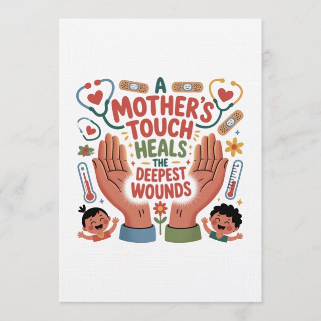 Convite A Mother's Touch Heals The Deepest Wounds (Frente)