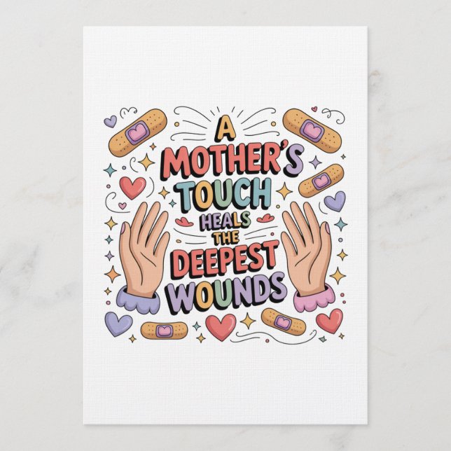 Convite A Mother's Touch Heals The Deepest Wounds (Frente)
