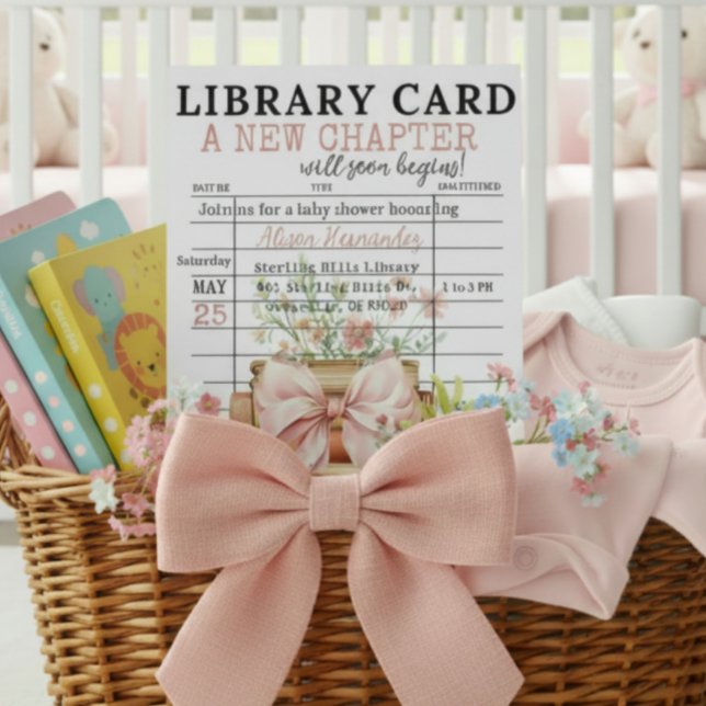 Convite A New Chapter Baby Shower (Criador carregado)