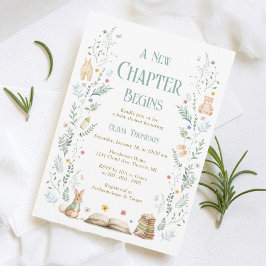 Convite A New Chapter Baby Shower Invitation