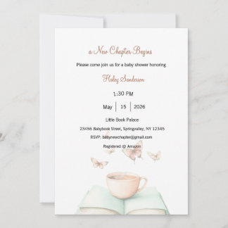 Convite A New Chapter Begins Invitation