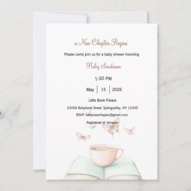 Convite A New Chapter Begins Invitation (Frente)