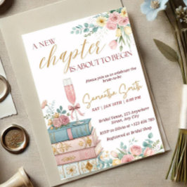 Convite A New Chapter Bridal Shower Invitation Template