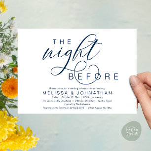 Convite A Noite Anterior, Jantar de Ensaios de Casamento E
