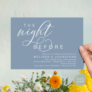 Convite A Noite Anterior, Jantar de Ensaios de Casamento E