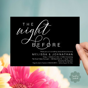 Convite A Noite Anterior, Jantar de Ensaios de Casamento E