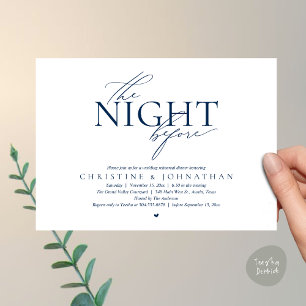 Convite A Noite Anterior, Jantar de Ensaios de Casamento M