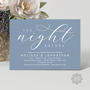 Convite A Noite Anterior, Jantar de Ensaios de Casamento M