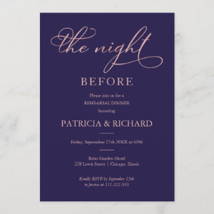 Convite A Noite Antes Do Janto De Ensaio Da Folha De Ouro 