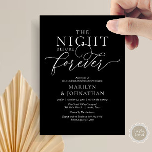 Convite A Noite Antes do Para Sempre, Jantar de Ensaios do