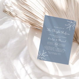 Convite A Noite Azul Derrante Antes Do Janto De Ensaio