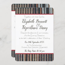 Convite à Noite da Vintage Bookcase