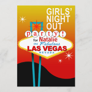 Convite A noite das meninas para fora Party em Las Vegas