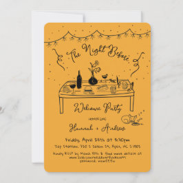 Convite A noite de boas-vindas de Hannah antes de chihuahu