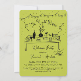 Convite A noite de boas-vindas de Hannah antes de chihuahu