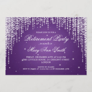 Convite A noite elegante do partido de aposentadoria
