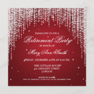 Convite A noite elegante do partido de aposentadoria