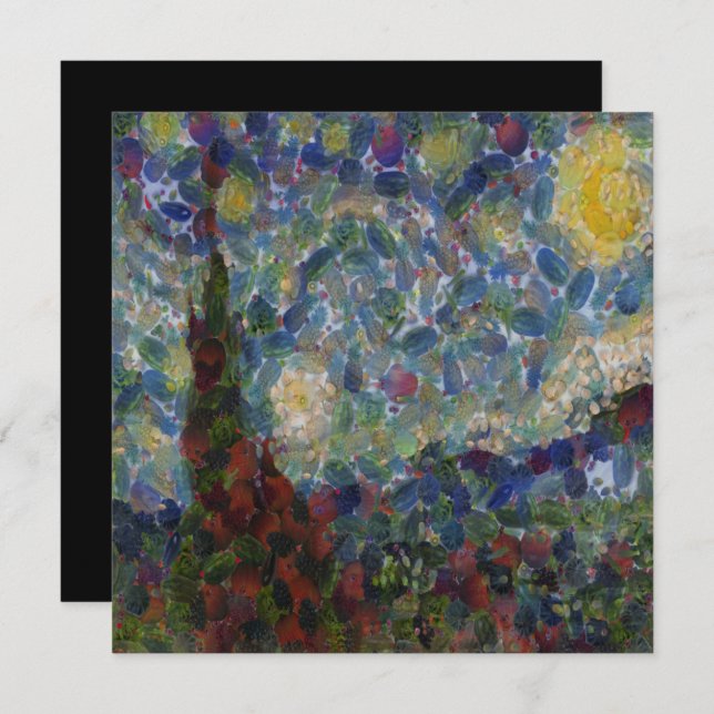 Convite A Noite Gourdy Starry Fine Art Spoof (Frente/Verso)