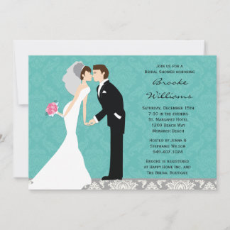 Convite à Noiva do Damask e ao Chá de casamento do