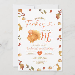 Convite A nossa pequena Turquia está virando um primeiro a