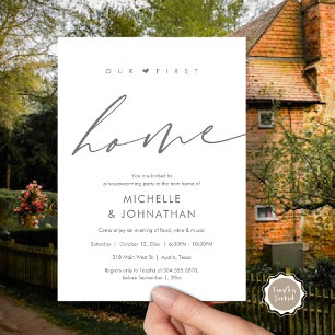 Convite A nossa primeira casa, festa do Aquecimento Domést