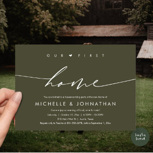 Convite A nossa primeira casa, festa do Aquecimento Domést