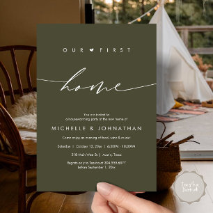 Convite A nossa primeira casa, festa do Aquecimento Domést