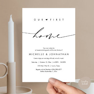 Convite A nossa primeira casa, festa do Aquecimento Domést
