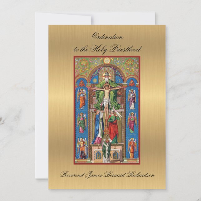 Convite à Ordenação Católica à Santa Sé (Frente)