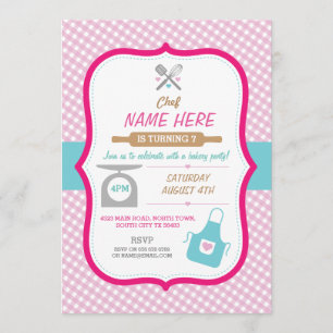 Convite A padaria que coze todas as meninas de festa de