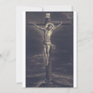 Convite A Paixão Sagrada Arte Preta e Branca Fina