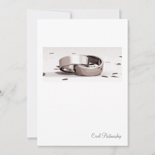 Convite A parceria civil entrelaçada senhores de Blc- dos (Frente)