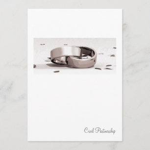 Convite A parceria civil entrelaçada senhores de Blc- dos