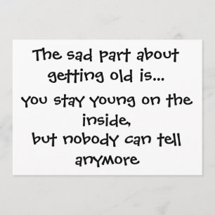 Convite A parte triste sobre a obtenção velha é. - cart