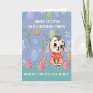 Convite à Páscoa Domingo de Festa de aniversário p