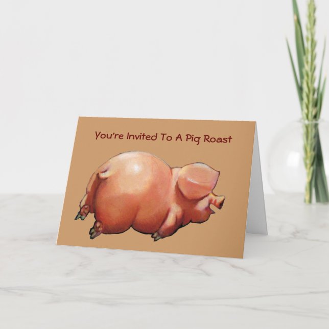 Convite À Passagem De Porcos: Pintura De Porcos Fe (Frente)