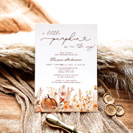 Convite A Pequena Abóbora está no Caminho do Chá de fralda