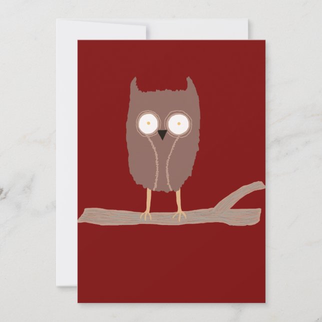 Convite A Pequena Coruja (Frente)