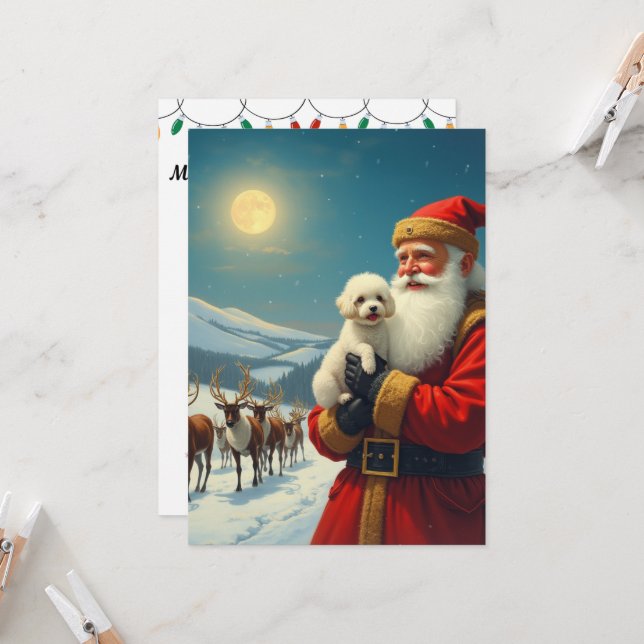 Convite A perda de um cão de estimação no natal (Frente/Verso In Situ)