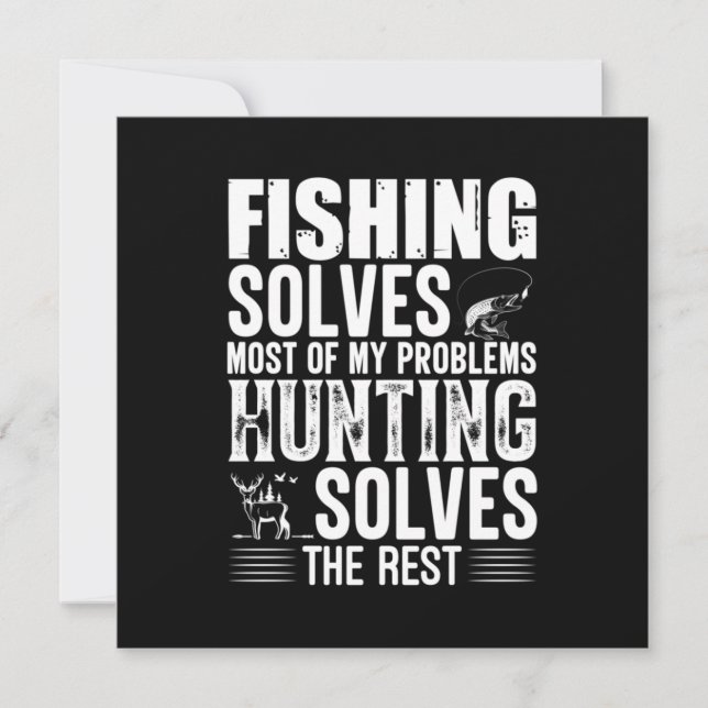 Convite A Pesca Fisher Resolve A Maioria Dos Meus Problema (Frente)