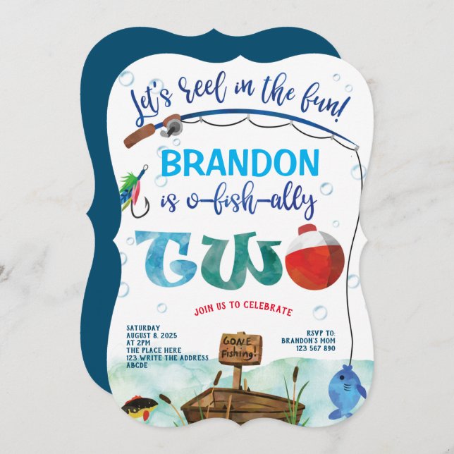 Convite A Pesca Foi-Se, O-Fish-ally, A Pesca De segundo an (Frente/Verso)