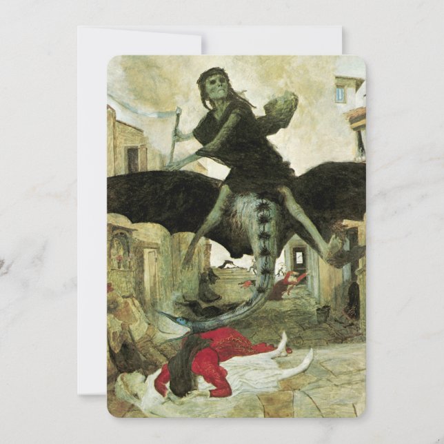 Convite A Peste por Arnold Bocklin, Festa de Halloween (Frente)