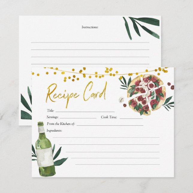 Convite A placa de recebimento do Chá de panela de par per (Frente/Verso)